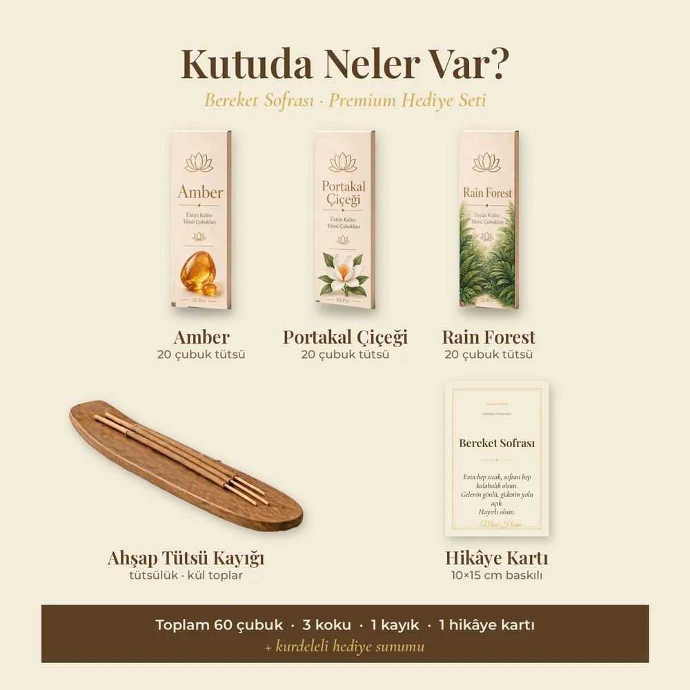 Bereket Sofrası Hikâyeli Tütsü Seti · Premium · görsel 3