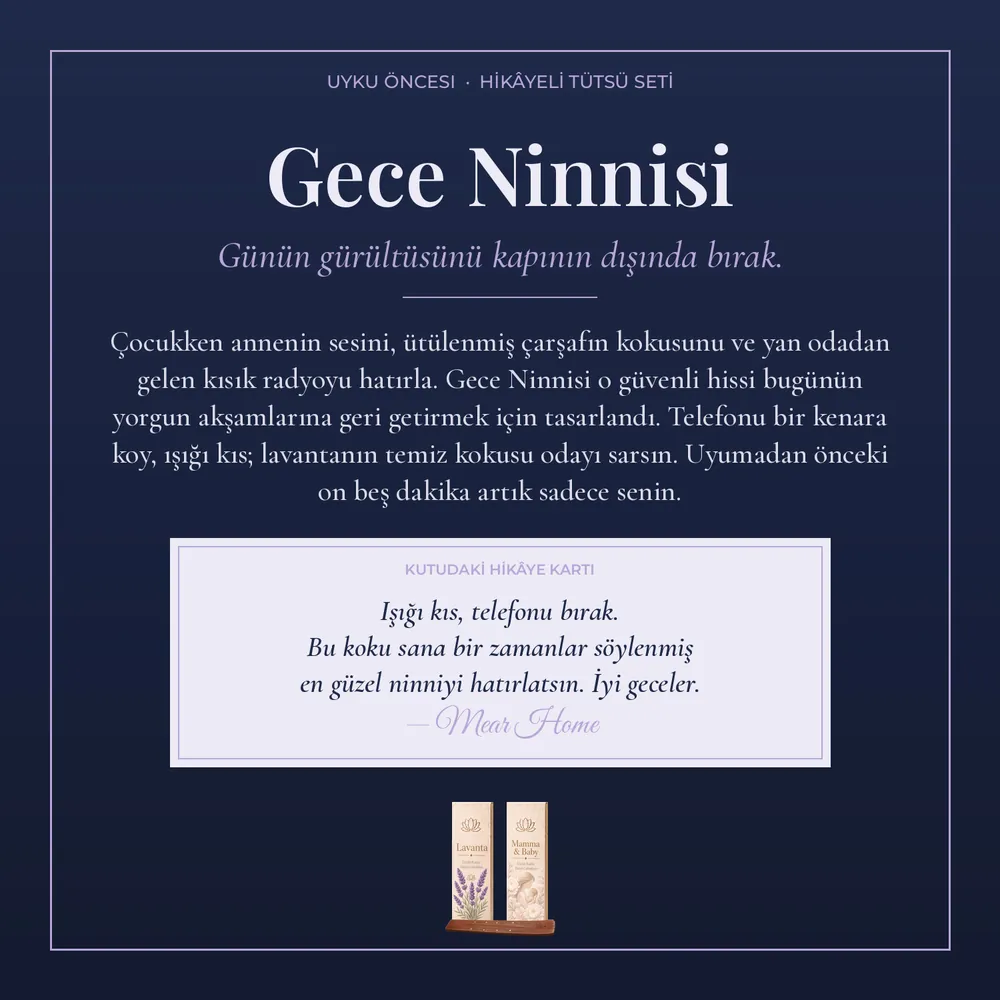 Gece Ninnisi Hikâyeli Tütsü Seti · Orta · görsel 2