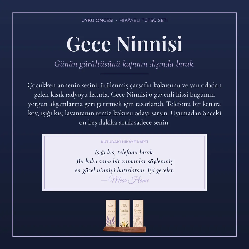 Gece Ninnisi Hikâyeli Tütsü Seti · Premium · görsel 2