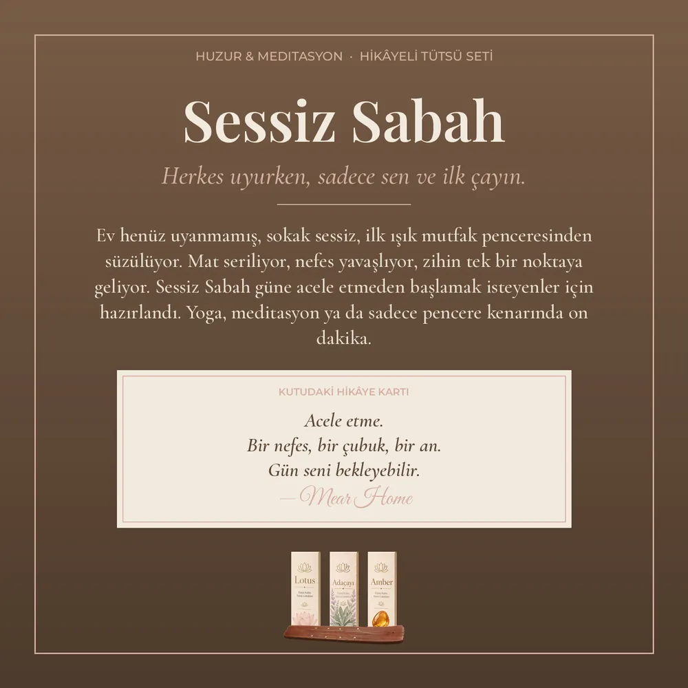 Sessiz Sabah Hikâyeli Tütsü Seti · Premium · görsel 2