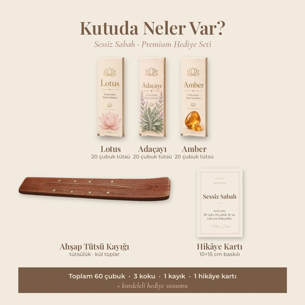 Sessiz Sabah Hikâyeli Tütsü Seti · Premium · görsel 3