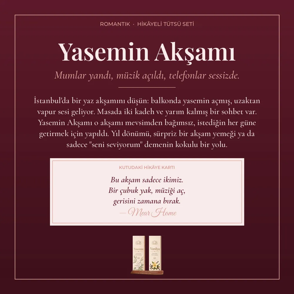 Yasemin Akşamı Hikâyeli Tütsü Seti · Orta · görsel 2
